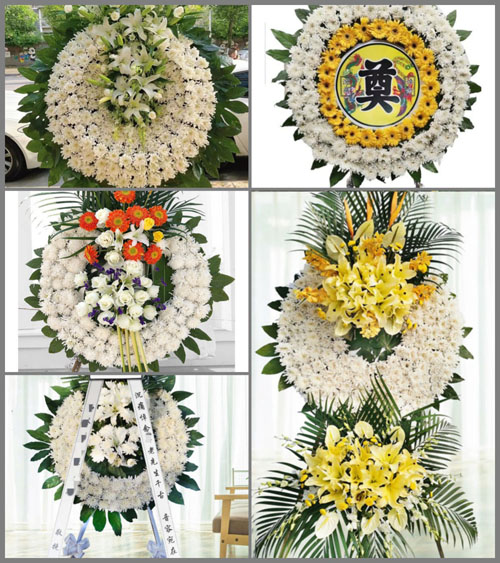 贵州黔南州龙里县冠山街道光坡村花圈速递
